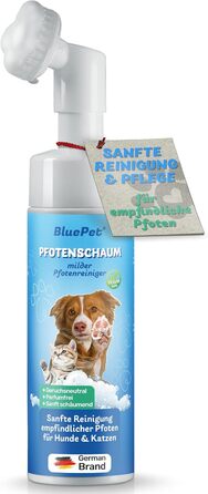 BluePet Очищувач для лап собак - видаляє бруд та сміття I З мікрофібровою рукавичкою I PfotenBlitz Розмір L (глибоке очищення, догляд за лапами)