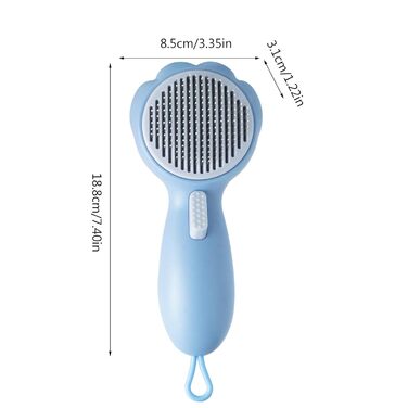 Щітка для тварин самоочисна, змушує збирати шерсть для собак/котів, підходить для всіх порід з довгою та короткою шерстю. Догляд за шерстю для довгошерстих котів