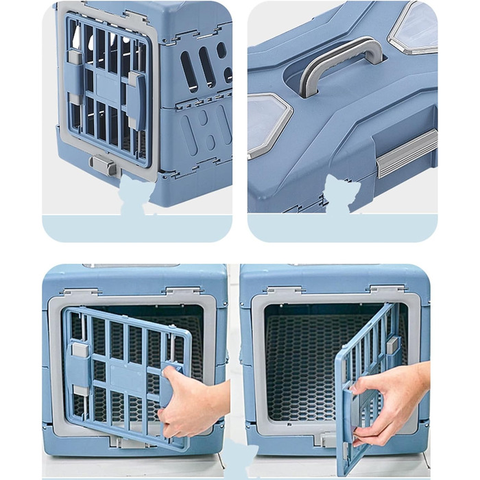 Транспортна переноска для котів та собак Syengery - складана, портативна, для подорожей, в літак та автомобіль