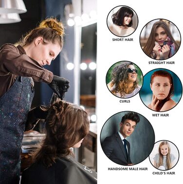 Професійна ножиця для стрижки волосся та текстуризації - чорна