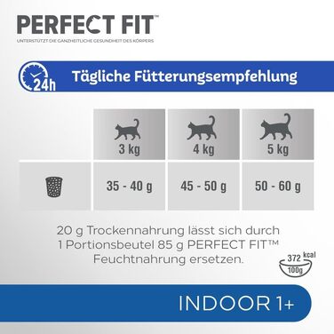 Сухий корм для дорослих котів Perfect Fit Indoor 1+, курка, 7 кг