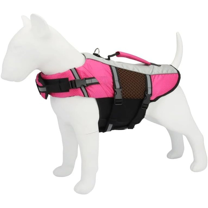Жилет для собак - рятувальний жилет для плавання, комфортний, для маленьких та великих собак, розмір XXL, колір рожевий