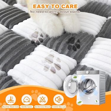 Чохли для дивану LiveGo для домашніх тварин, м'який килимок для собак, захисний чохол для дивану, підходить для собак та котів, розмір 75x75x13 см, світло-коричневий