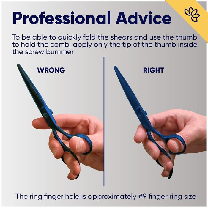 Професійні ножиці для стрижки волосся Equinox Razor Edge Series – 6,5 дюймів (Cutting, Titanium Blue)