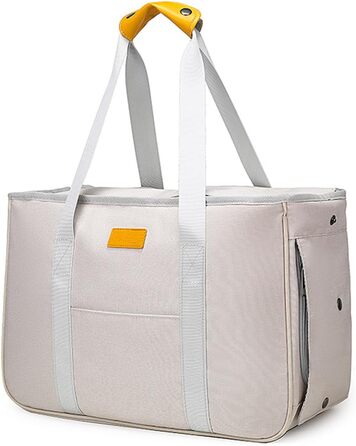 Сумка для тварин Bebeibon на одне плече, велика, світло-бежева