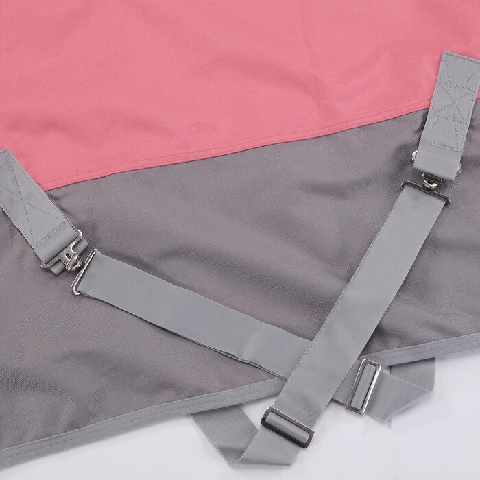 Водонепроникна прогулянкова попона для лошадей 1200D, дихаюча дощовик-накидка без наповнення (0г), чорно-червона, 165 см