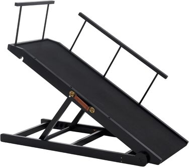 Рампа для собак на ліжко та диван, 5 ступенів, чорна, 115 см