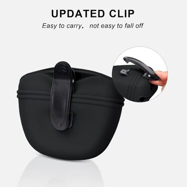 Набір для дресирування собак: клікер, сумка для ласощів з магнітними застібками, чорний