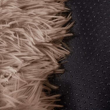 Кругле ліжко для собак Springos з антиковзною основою, 80 см, світло-коричневе