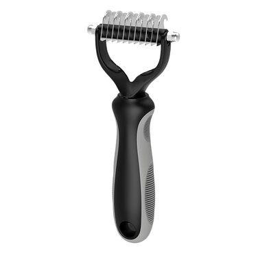 Щітка для собак від випадання шерсті, інструмент для догляду за шерстю, професійна щітка для собак (Сірий)