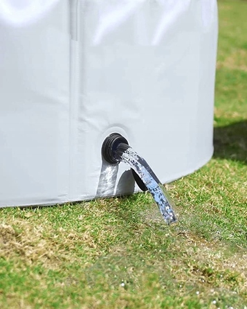 Складаний басейн для собак, сірий, 160x30 см, 600 л