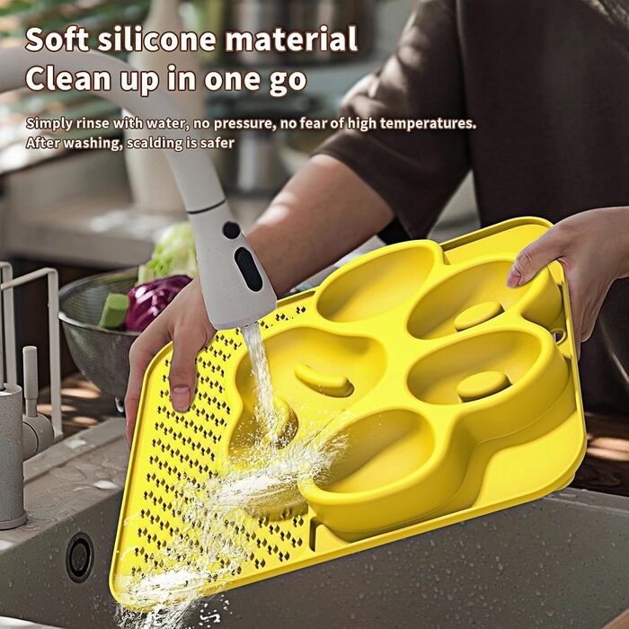 Килимок для годування собак та котів, повільне годування, миска та килимок для ласощів, зменшення тривоги, розвага, ідеально для купання та грумінгу