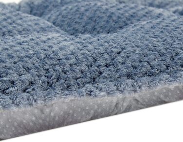 Лежак для собак і котів WONDER MIRACLE Fuzzy Deluxe, супер плюш, машинне прання, 38,1x58,4 см, сірий