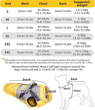 Зимовий одяг для собак, тепла куртка для тварин, водонепроникний та вітронепроникний жилет з бавовни з світловідбиваючими елементами, блискавкою (колір кава, розмір L)