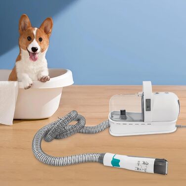 Набір для стрижки тварин 7-в-1 Fellschermaschinen-Set: стрижка, видалення шерсті собак та котів, 400W, 13000Pa, 6 насадок