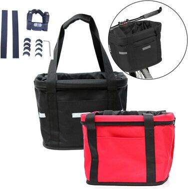 Кошик для велосипеда Gettimore для тварин, собак, знімний, складний, 35 x 27 x 26 см