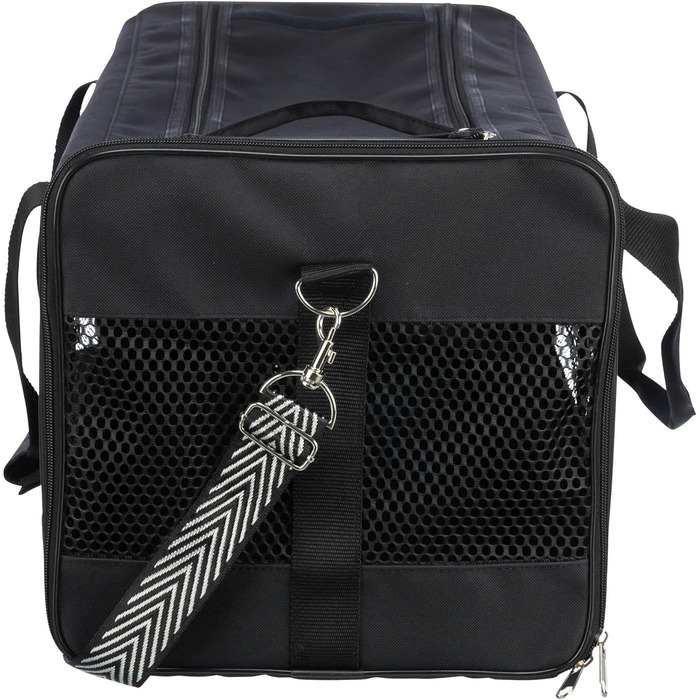 Траспортна сумка для собак TRIXIE Ryan – 26 × 27 × 47 см – до 6 кг – з верхнім відкриванням, знімний плечовий ремінь та коротка шлейка – зовнішня кишеня – знімна підкладка – 28841 (L 54 x B 30 x H 30 cm)