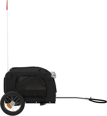 Фарм-причіп для собак Gecheer: зручний, з відбивачами, зелено-сірий, 124x53x53 см