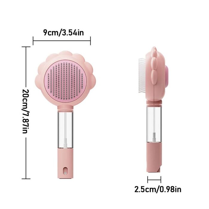 Бурштук для собак та котів Vamotto з водяним розпилювачем та самоочищенням - рожевий