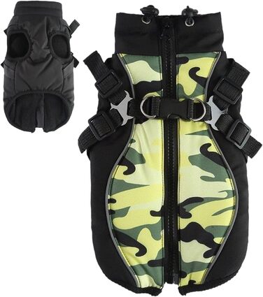 Водонепроникний теплий одяг для собак та котів: жилет-куртка з жилетом, розміри M та L