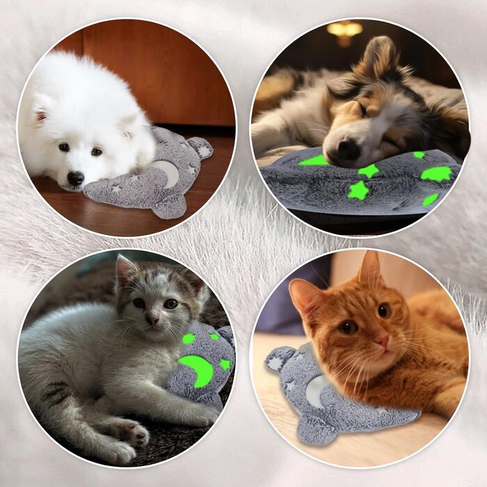 Подушка для котів та собак, U-подібна, м'яка, плюшева, заспокійлива іграшка, для маленьких собак, напівкругла, нічне світло, для полегшення суглобів
