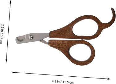 Професійний триммер для нігтів Milisten для собак та котів з дерев'яною ручкою - безпечний та довговічний