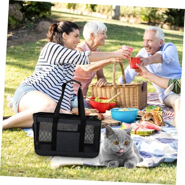 Транспортна сумка для котів та собак Warmhm з вентиляцією, миється, складається, для подорожей та вигулів