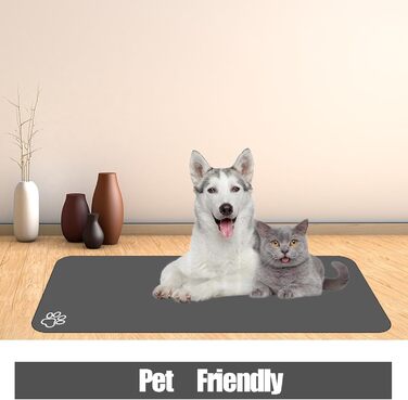 Килимок для корму собак та котів, великий, поглинаючий, антиковзкий, швидковисихаючий, для мисок, захист від бруду та води