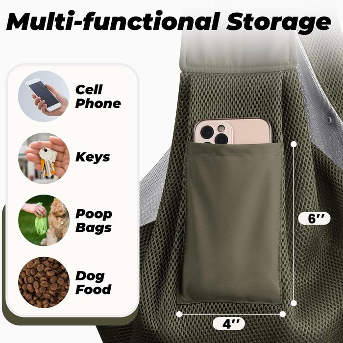 Сумка-переноска для собак та котів, армійний колір