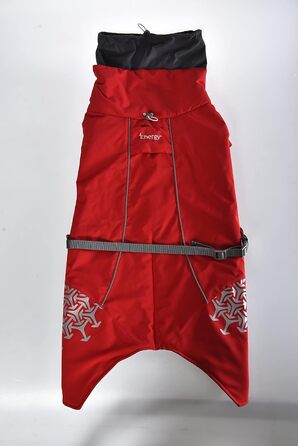 iEnergy™ Куртка для собак на зиму, тепла, легка та світловідбиваюча. Підходить для прогулянок та походів (Червоний, Середній) (XL)