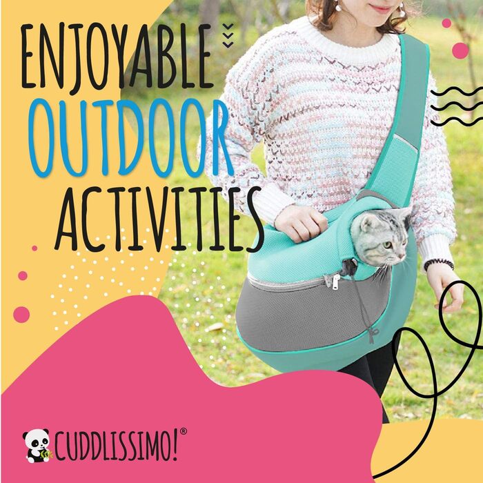 Сумка-переноска для тварин, м'яка, для собак, кошенят та малих порід (до 4,5 кг), блакитний лагуна