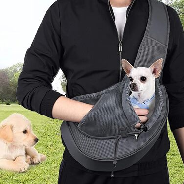 Сумка-переноска для собак та котів, дихаюча Oxford, для маленьких тварин | Зручна переноска з регульованим ремінцем для цуценят, собак та котів (прозора)