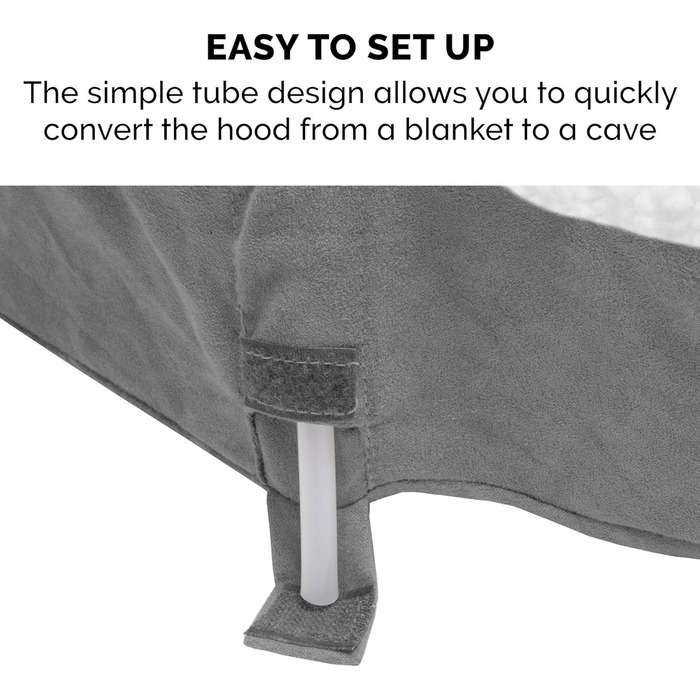 Крісло-ліжко для собак Furhaven, з гелевим охолодженням, кругле, для великих собак, знімний та пральний чохол, до 36,3 кг, Sherpa та замша, 111,8 см, імітація овечої шкури та замша, сірий, 112 x 112 x 8 см, гелевий пінопласт