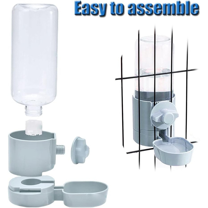 Напувачка для кроликів, свиней, хом'яків та інших дрібних тварин, 482 мл, блакитна