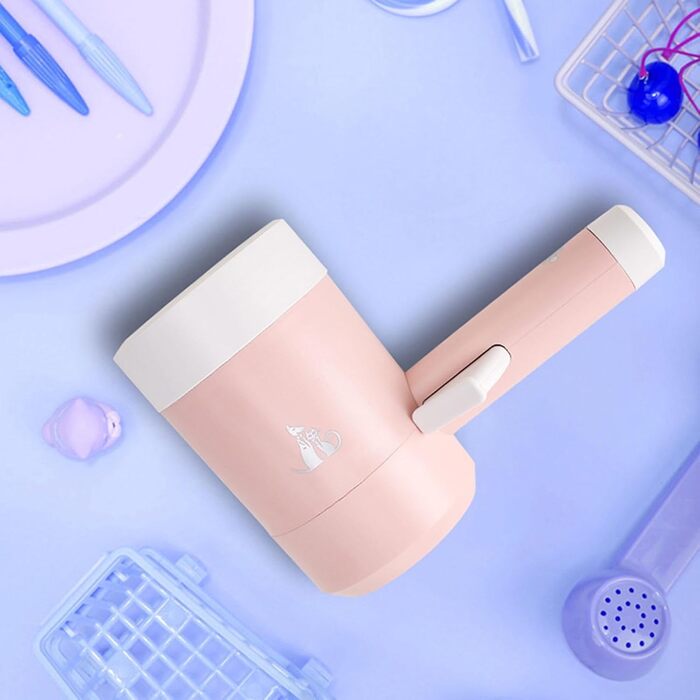 Автоматичний очисник лап для собак: миска для лап, силікон, для чутливої шкіри, портативна, 360° обертання, для маленьких собак та котів, рожевий