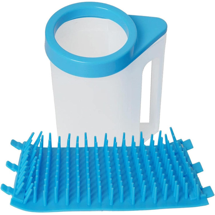 Підкладка для лап собак | Підкладка для лап тварин з силіконовою щіткою | Знімне миття лап для собак та котів, щітка для миття лап тварин - середній розмір