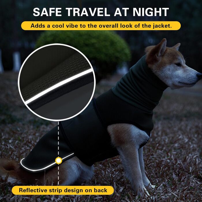 Заспокійливий одяг для собак Yanmucy 2 в 1: куртка для зменшення тривоги з капюшоном та захистом вух. Ідеально для собак, які бояться феєрверків та грози (зелений, M)