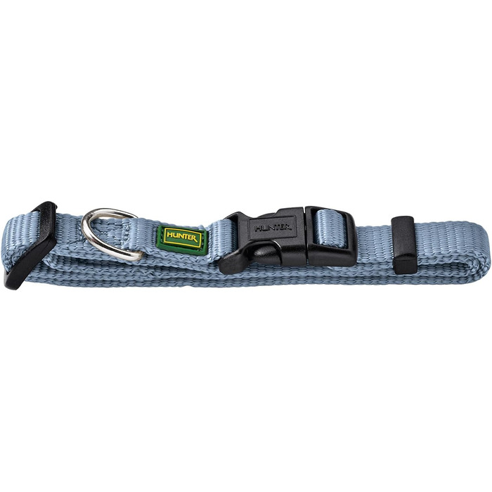 Нашийник для собак HUNTER VARIO PLUS, надійний, зручний, з напівкруглою пряжкою (S/1.0, блакитний)