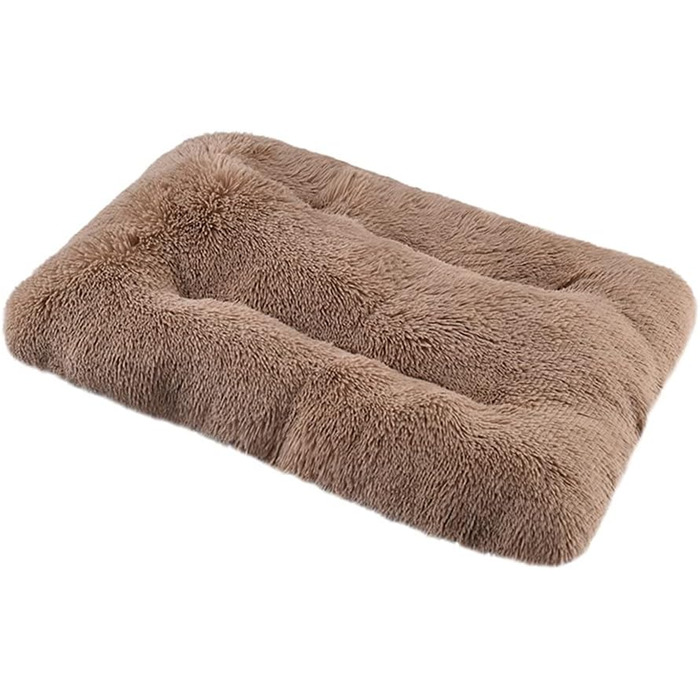 М'яке ліжко для собак квадратне, середнього розміру (94x63 см), кольору верблюжий. Ліжко для домашніх тварин, зручне, тепле, миється. Підходить для собак та котів.