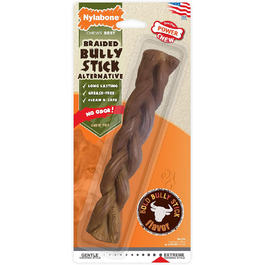Nylabone Power Chew плетена жувальна іграшка для собак, альтернатива бичачому жилу з нейлону, для агресивних гризунів, зі смаком яловичини, велика/дуже велика порода