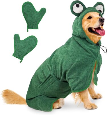 Рушник для собак JOOV E Dog Trockenmante - супер вбираючий, XL, Зелений Фрош