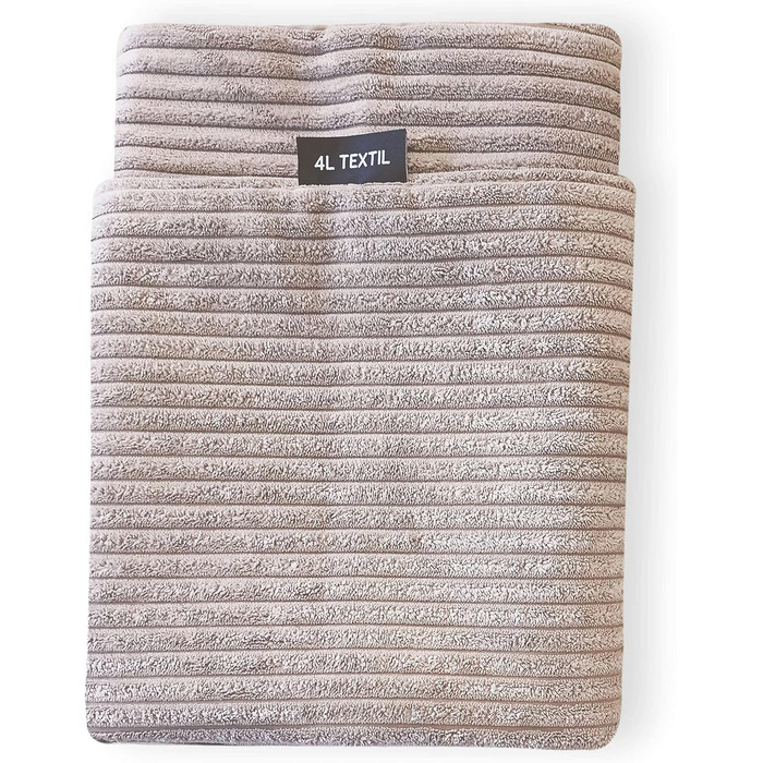 Лежак для собак 4L Textil ZOE, великий, знімний чохол, 120x100 см, смугастий, праний, матрац для великих собак