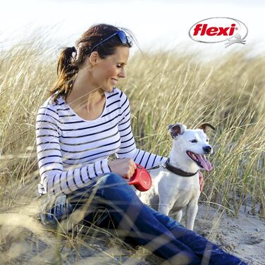 Рулетка Flexi New Classic чорна, 5 м, для собак до 50 кг