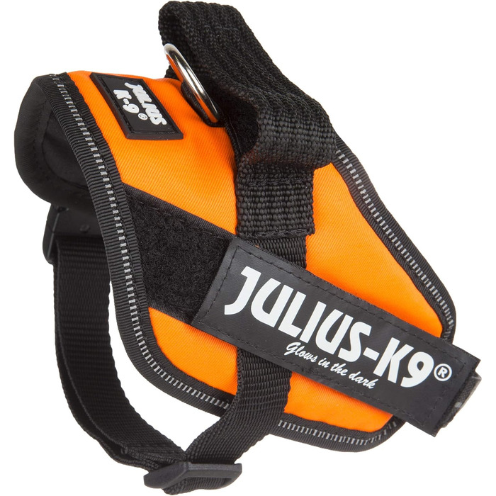 Шлея Julius-K9 IDC Power для собак, 2 нашивки, UV-помаранчева, Mini-Mini