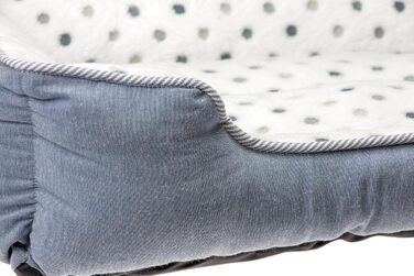 Ліжко для котів Karlie Katzenbett Dot, сіро-блакитне, розмір L (55x50 см)