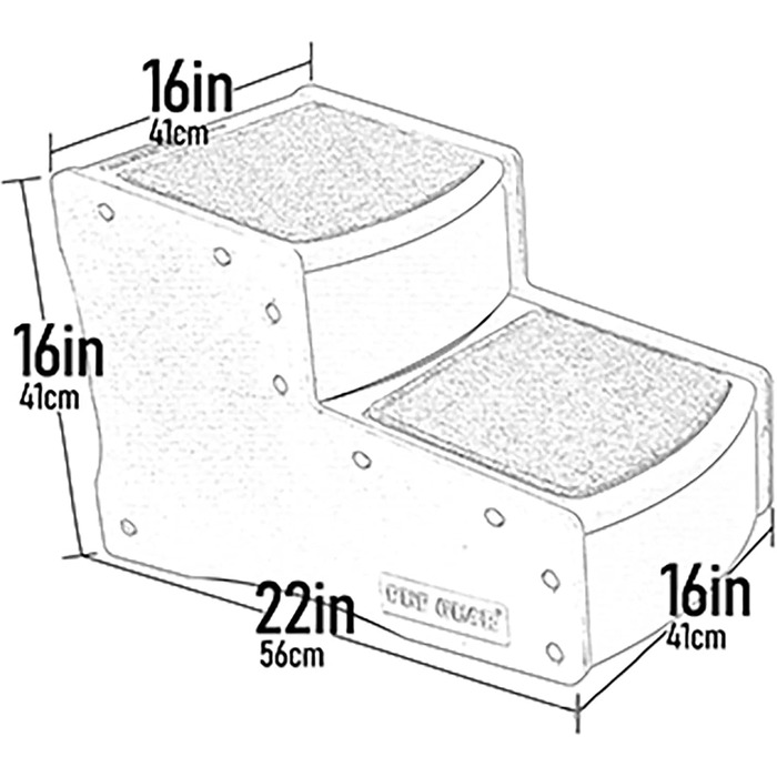 Сходи для котів і собак Pet Gear Easy Step II, 2 сходинки, до 68 кг, портативні, знімні, знімний килимовий покрив, без інструментів, 5 кольорів