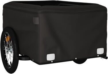 Причіп для велосипеда, вантажний, 45 кг, чорний та синій. Для покупок, подорожей, велосипедних турів. Швидка установка