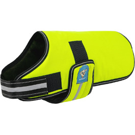 Накидка для собак Knuffelwuff 13930-011, функціональна тканина, світловідбиваючий, неоновий жовтий, 25 см
