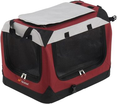 Переносна переносна будка для собак Ferplast, чорна, розмір S, 49 x 34 x 34 см