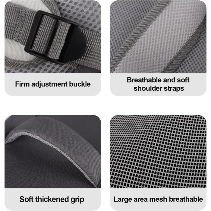 Транспортна переноска для котів та собак PJDDP, рюкзак для тварин з сіткою, легка переноска для маленьких собак та котів до 10 кг, фіолетовий колір